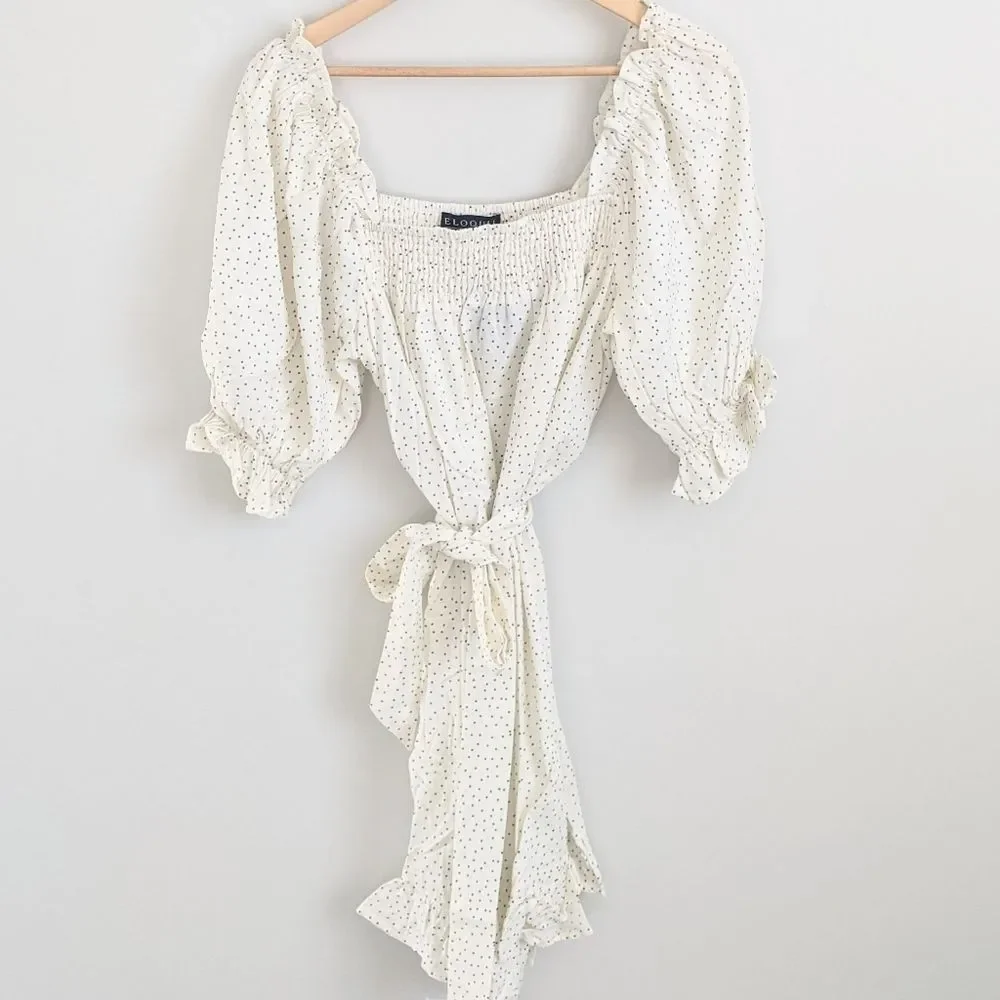 Eloquii Smocked Mini Dress - Picture 3 of 6